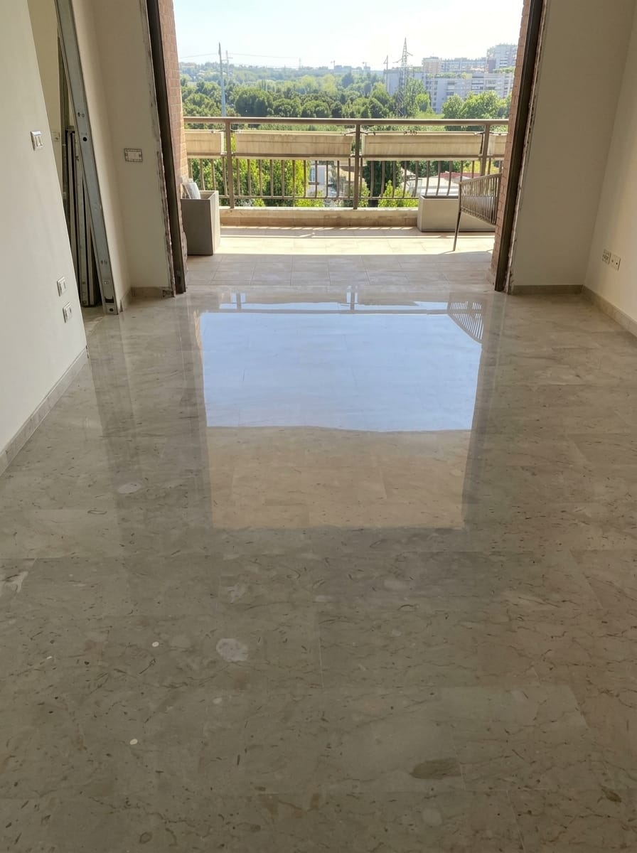 Levigatura e lucidatura ecologica|Appartamento Eur-Roma.
